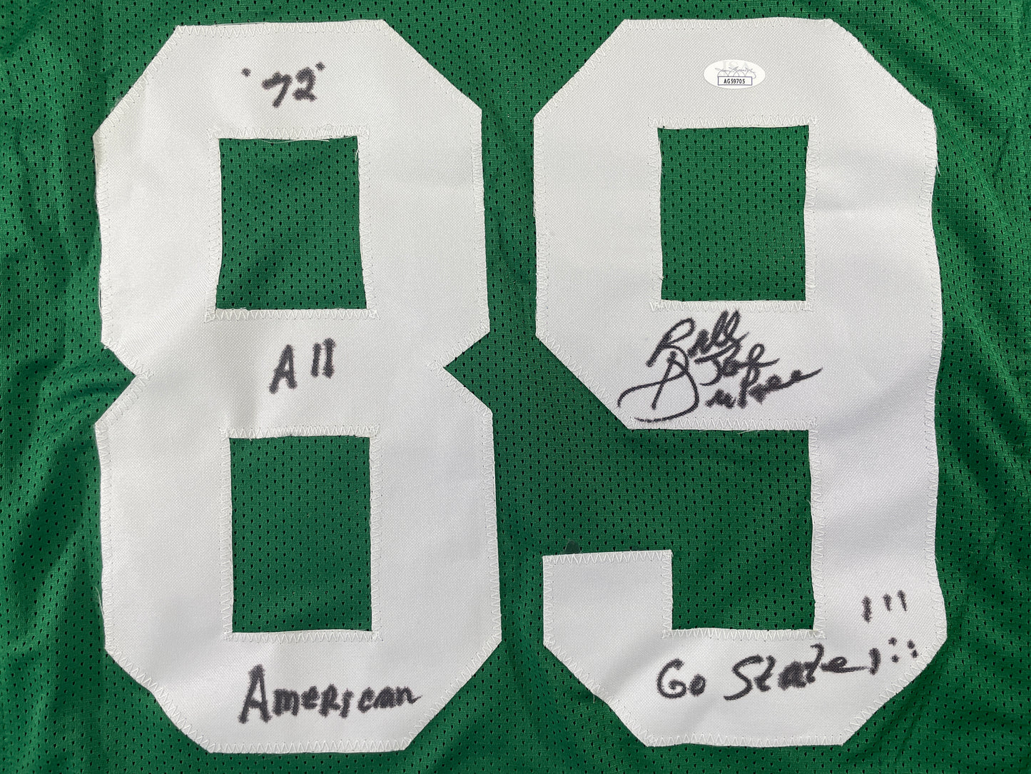 BILLY JOE DUPREE MICHIGAN STATE SPARTANS SIGNED JERSEY w/INSCs XL JSA COA