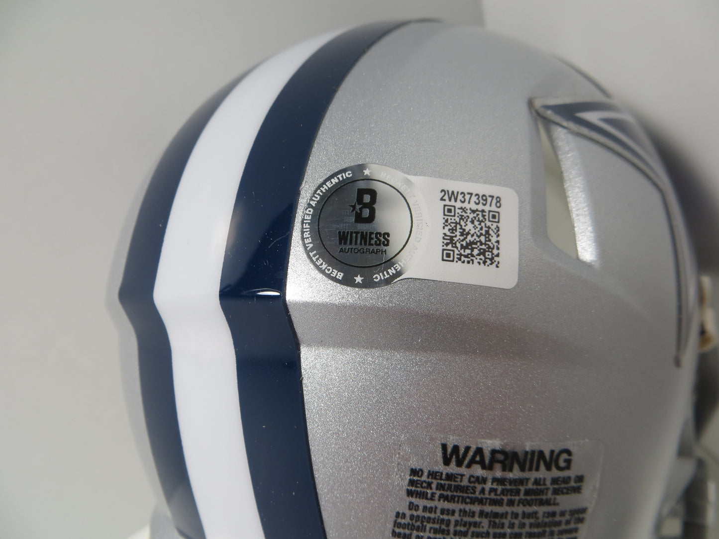 DREW PEARSON DALLAS COWBOYS SIGNED Riddell MINI HELMET w/HOF 21 BAS COA