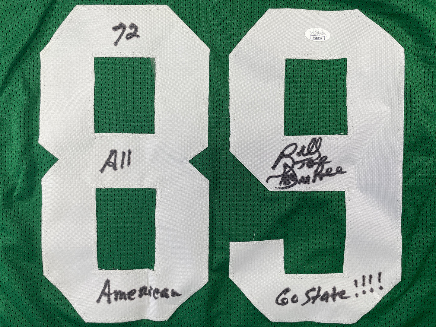 BILLY JOE DUPREE MICHIGAN STATE SPARTANS SIGNED JERSEY w/INSCs XL JSA COA