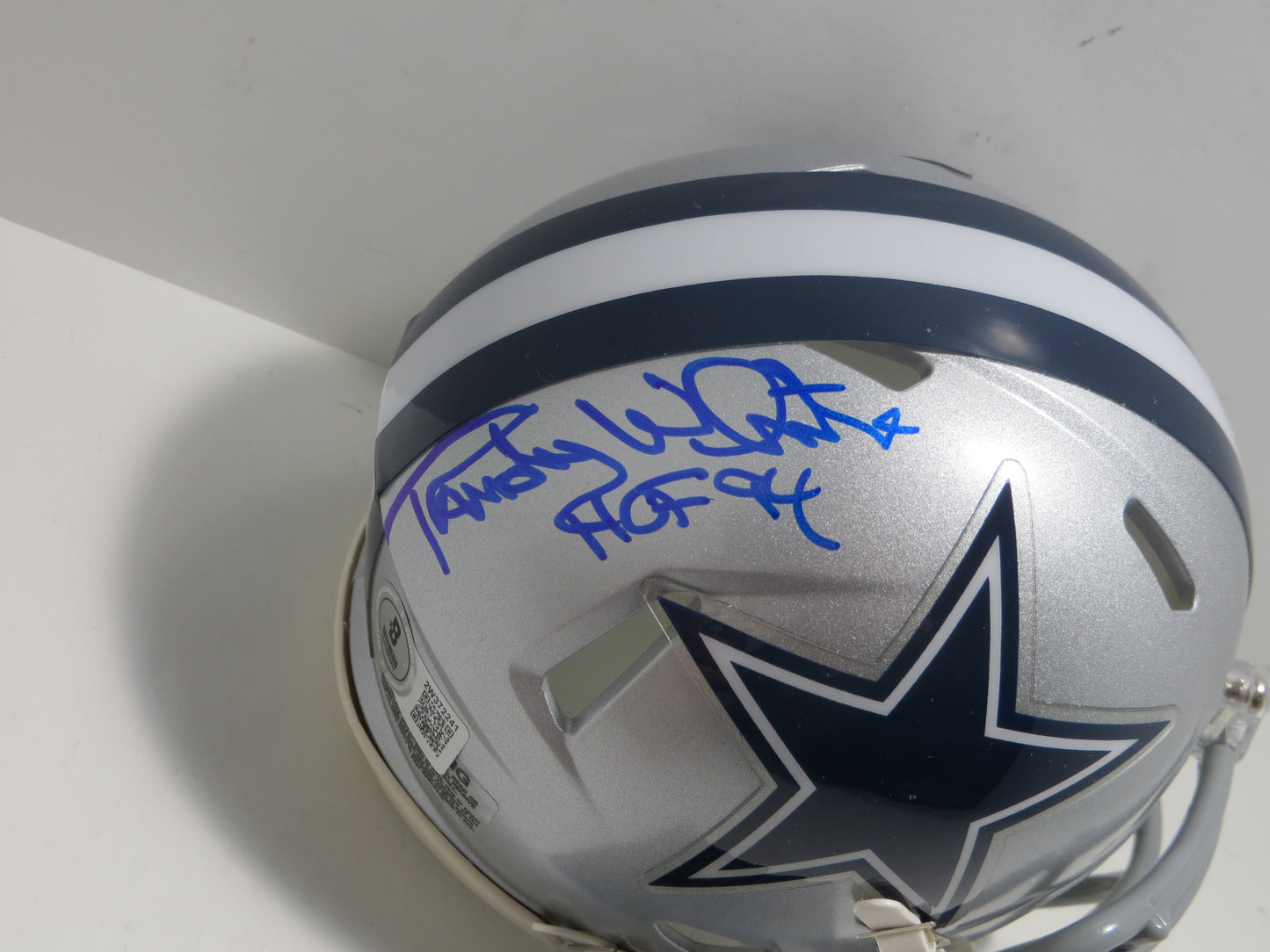 RANDY WHITE DALLAS COWBOYS SIGNED Riddell MINI HELMET BAS COA