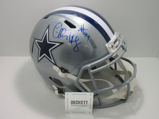 CHARLES HALEY DALLAS COWBOYS SIGNED Riddell FULL SIZE Helmet 49ers BAS COA