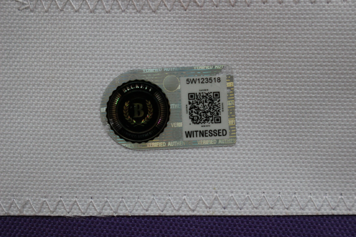 MAX DUGGAN TCU HORNED FROGS SIGNED Black JERSEY BAS