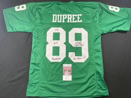 BILLY JOE DUPREE MICHIGAN STATE SPARTANS SIGNED JERSEY w/INSCs XL JSA COA