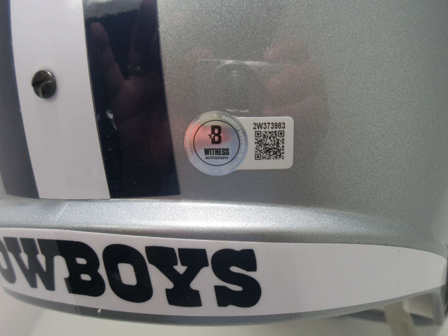 CHARLES HALEY DALLAS COWBOYS SIGNED Riddell FULL SIZE Helmet 49ers BAS COA