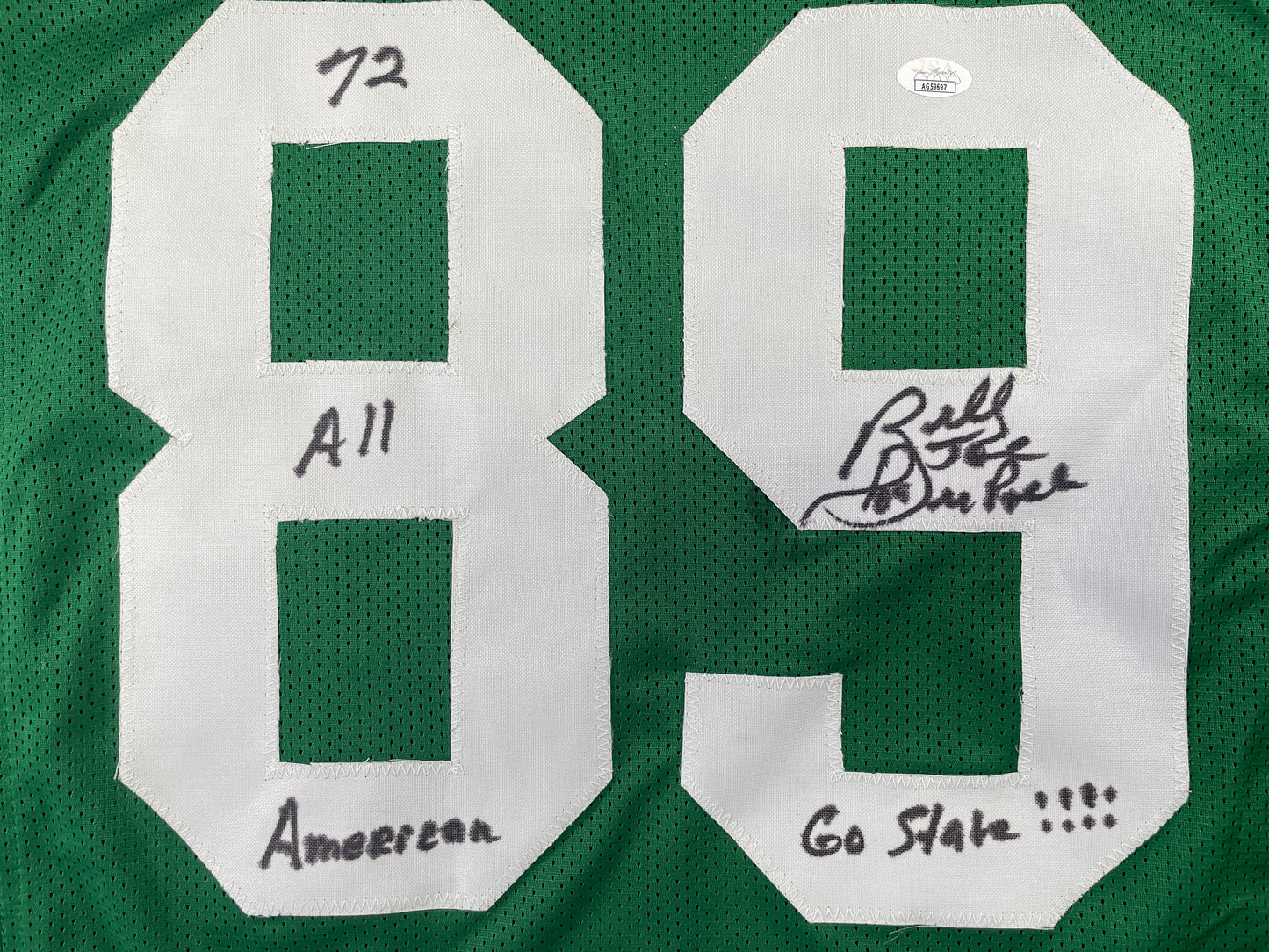 BILLY JOE DUPREE MICHIGAN STATE SPARTANS SIGNED JERSEY w/INSCs XL JSA COA