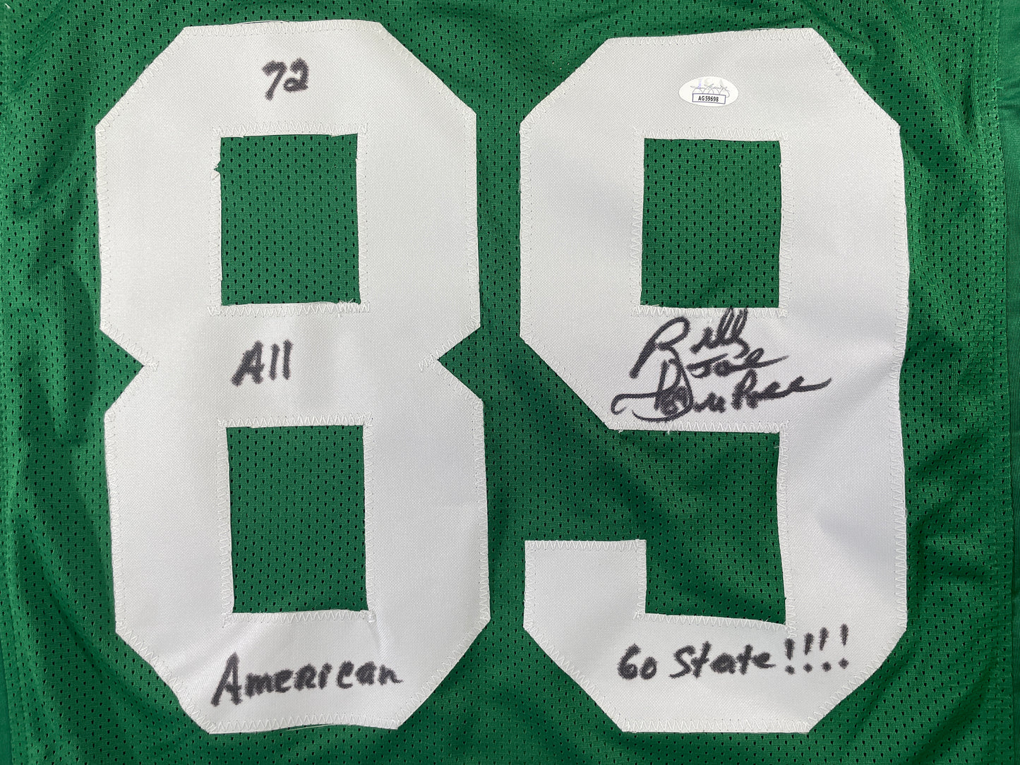 BILLY JOE DUPREE MICHIGAN STATE SPARTANS SIGNED JERSEY w/INSCs XL JSA COA