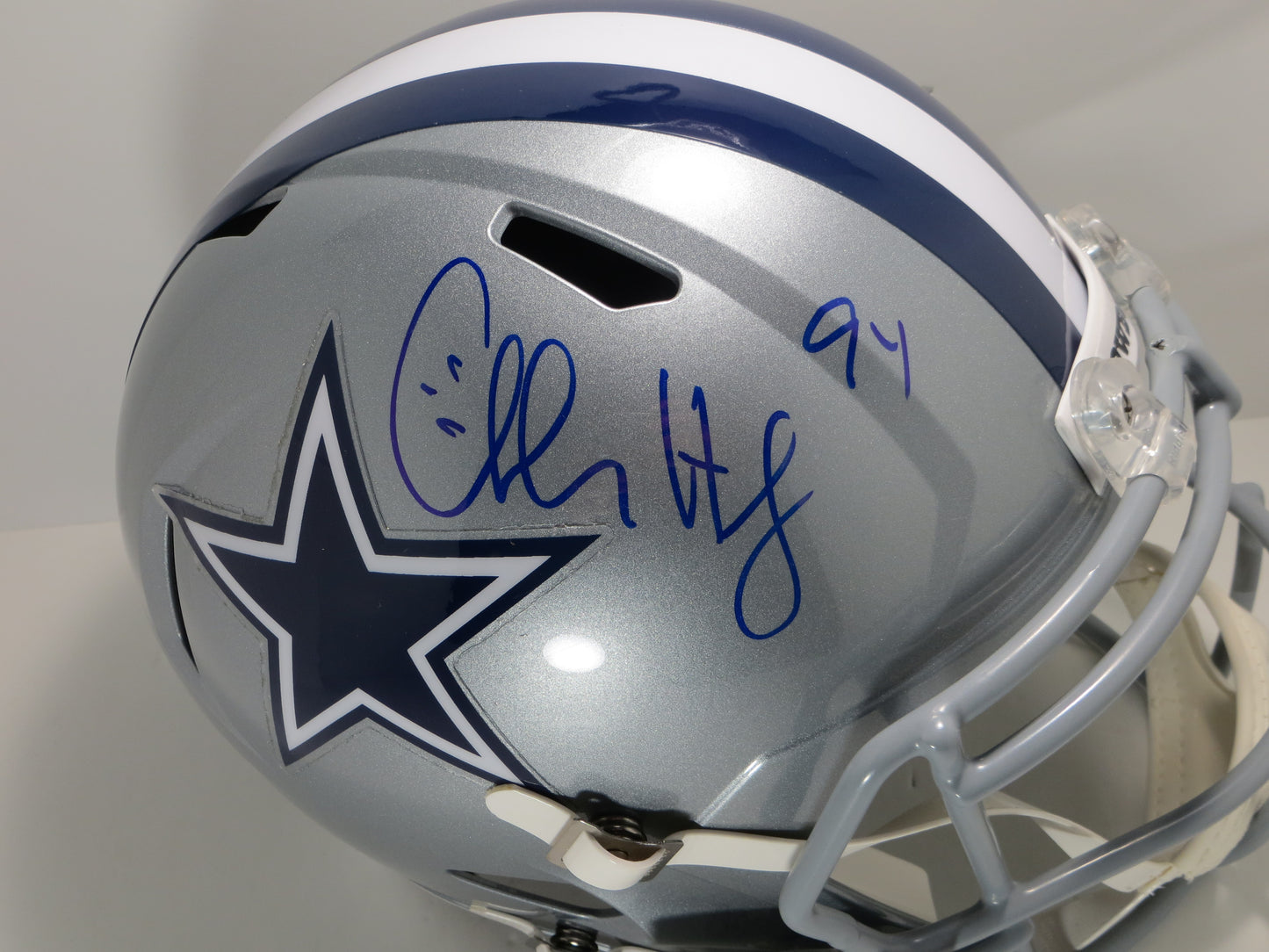 CHARLES HALEY DALLAS COWBOYS SIGNED Riddell FULL SIZE Helmet 49ers BAS COA