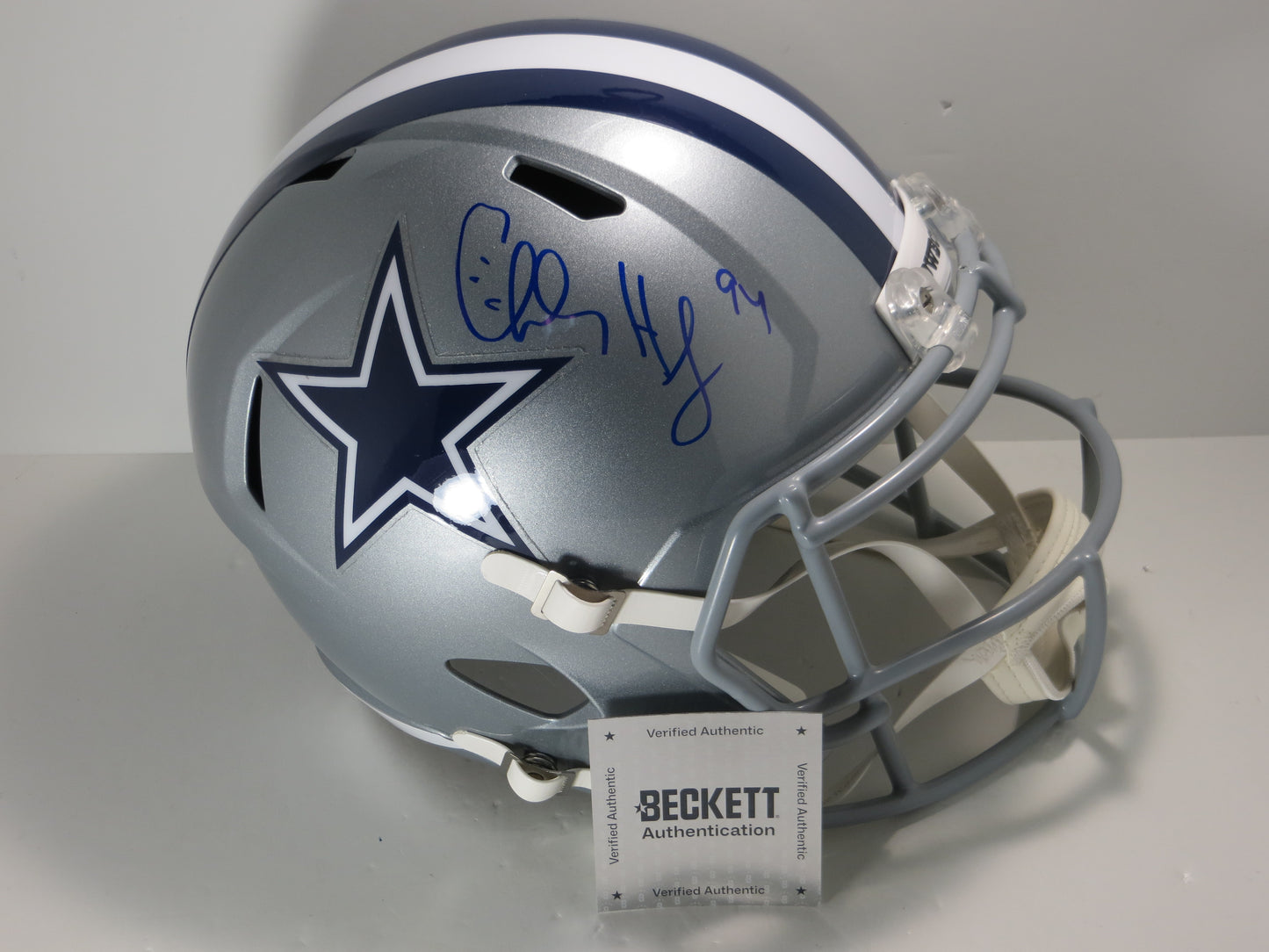 CHARLES HALEY DALLAS COWBOYS SIGNED Riddell FULL SIZE Helmet 49ers BAS COA