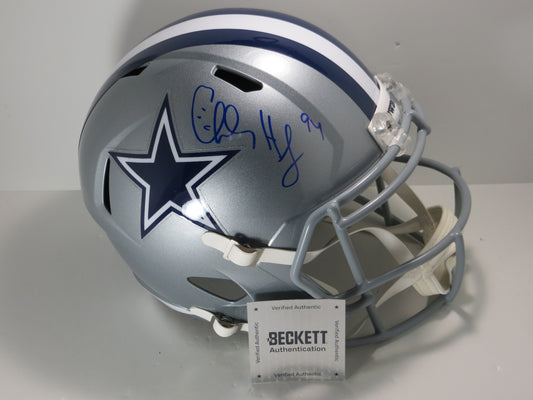CHARLES HALEY DALLAS COWBOYS SIGNED Riddell FULL SIZE Helmet 49ers BAS COA