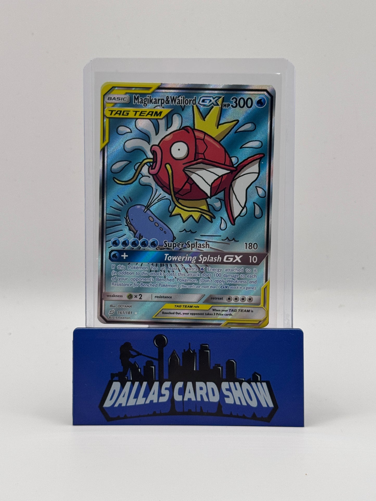 2019 Pokemon - Magikarp & Warlord GX (Alt Art) - 161/181 Team Up NM