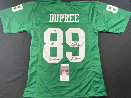 BILLY JOE DUPREE MICHIGAN STATE SPARTANS SIGNED JERSEY w/INSCs XL JSA COA