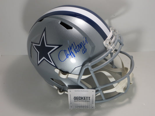 CLIFF HARRIS DALLAS COWBOYS SIGNED Riddell FULL SIZE Helmet BAS COA