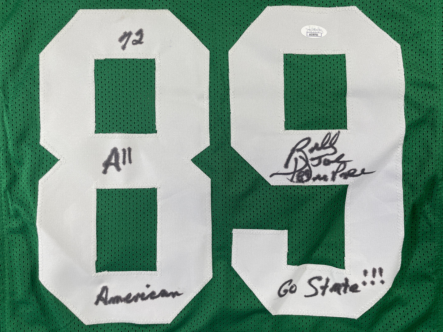 BILLY JOE DUPREE MICHIGAN STATE SPARTANS SIGNED JERSEY w/INSCs XL JSA COA