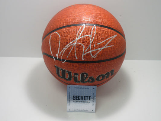 DENNIS RODMAN CHICAGO BULLS SIGNED WILSON BASKETBALL BAS COA