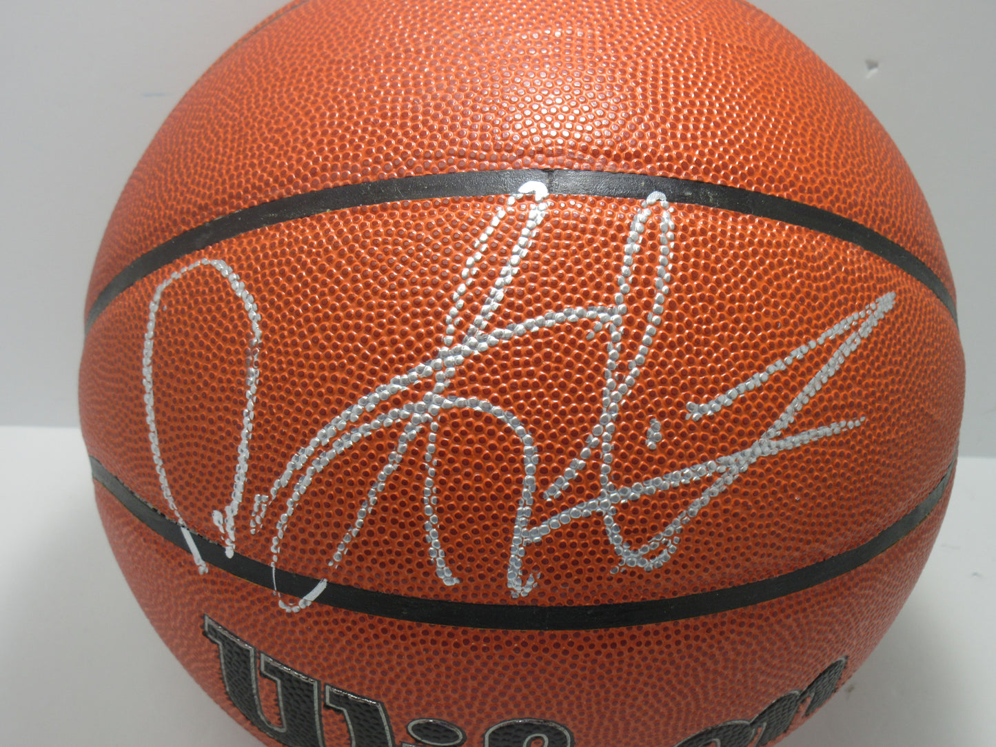 DENNIS RODMAN CHICAGO BULLS SIGNED WILSON BASKETBALL BAS COA