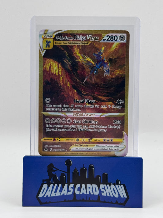2023 Pokemon - Origin Forme Dialga VSTAR (Secret) - GG68/GG70 Crown Zenith NM