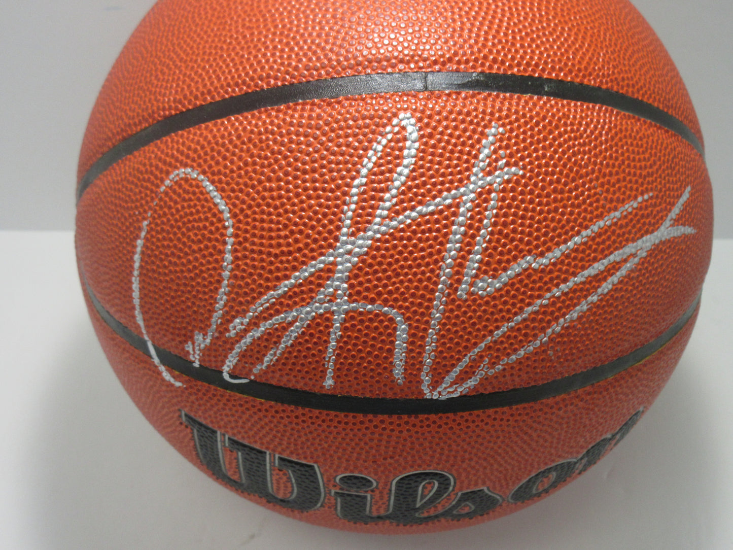 DENNIS RODMAN CHICAGO BULLS SIGNED WILSON BASKETBALL BAS COA