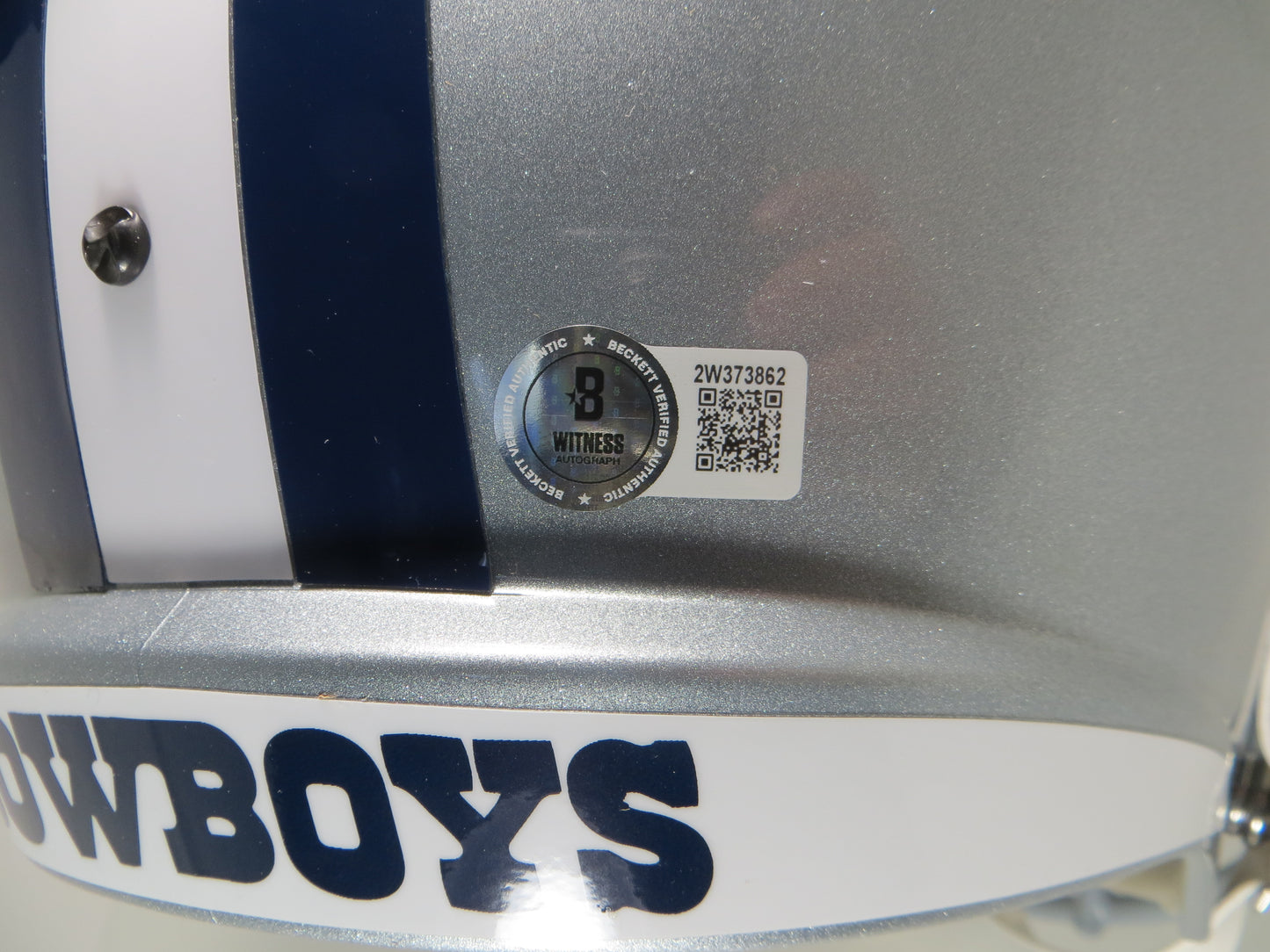 DREW PEARSON DALLAS COWBOYS SIGNED Riddell FULL SIZE Helmet w/HOF BAS COA