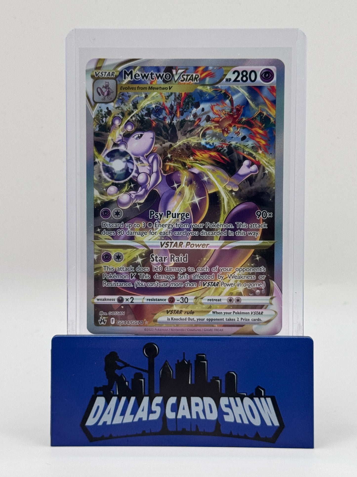 2023 Pokemon - Mewtwo VSTAR (Galarian Gallery) - GG44/GG70 Crown Zenith NM