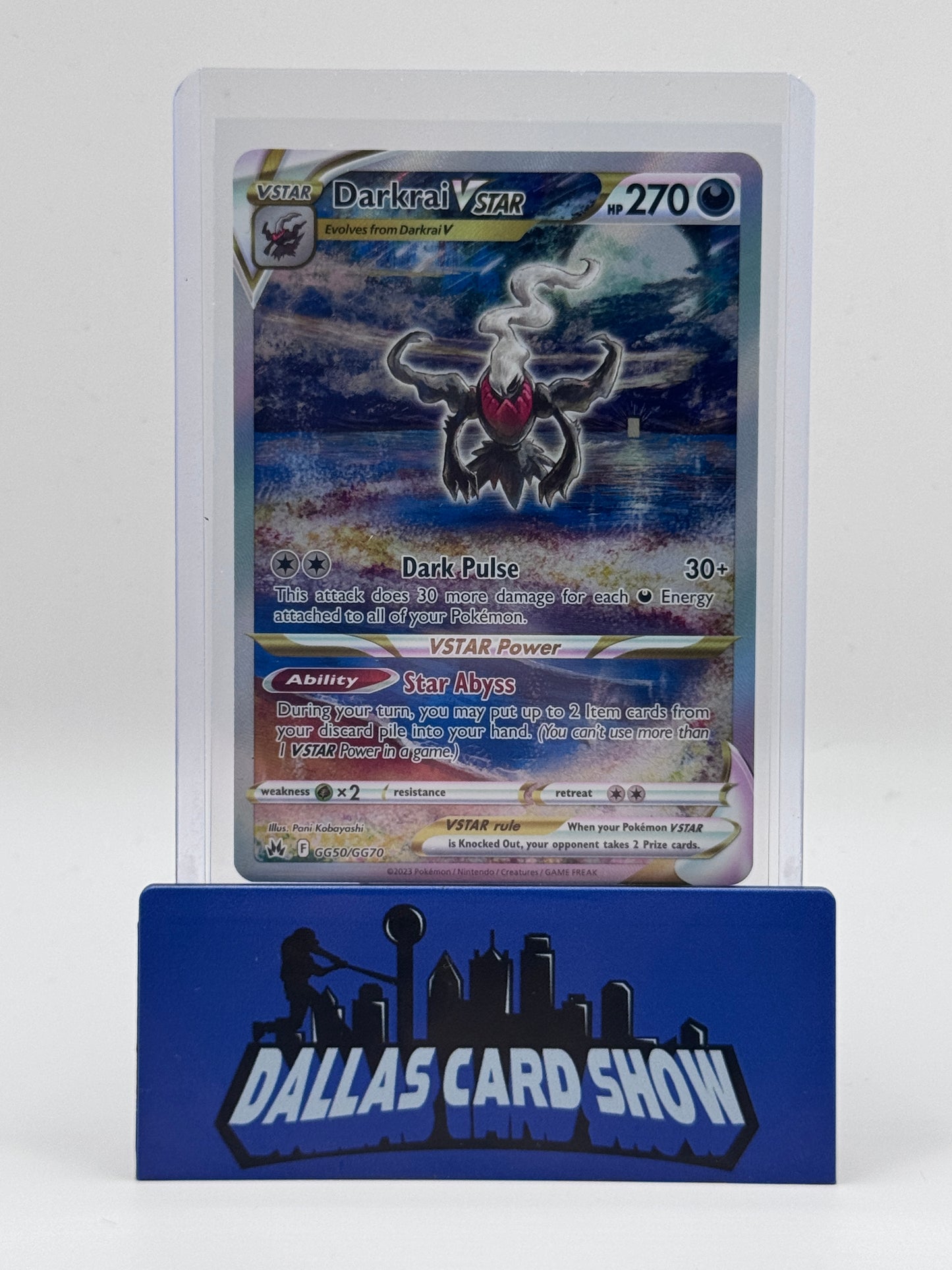 2023 Pokemon - Darkrai VSTAR (Galarian Gallery) - GG50/GG70 Crown Zenith NM