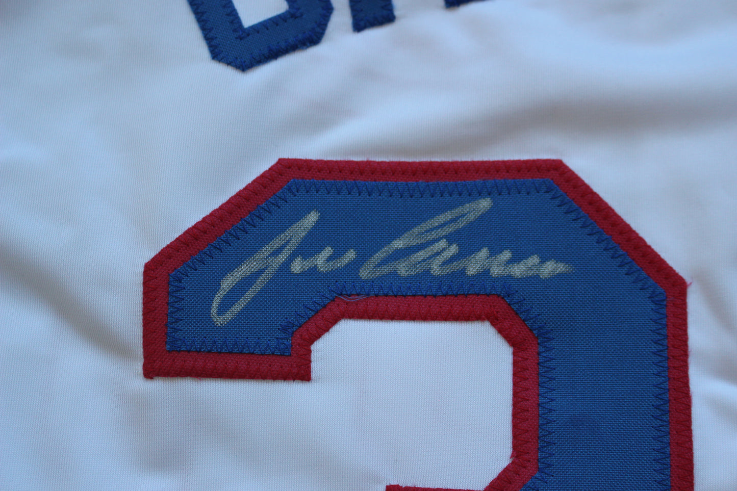 JOSE CANSECO RANGERS WHITE #33 "GO RANGERS"