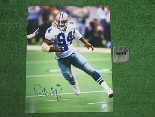 CHARLES HALEY DALLAS COWBOYS SIGNED 16x20 PHOTO BAS COA