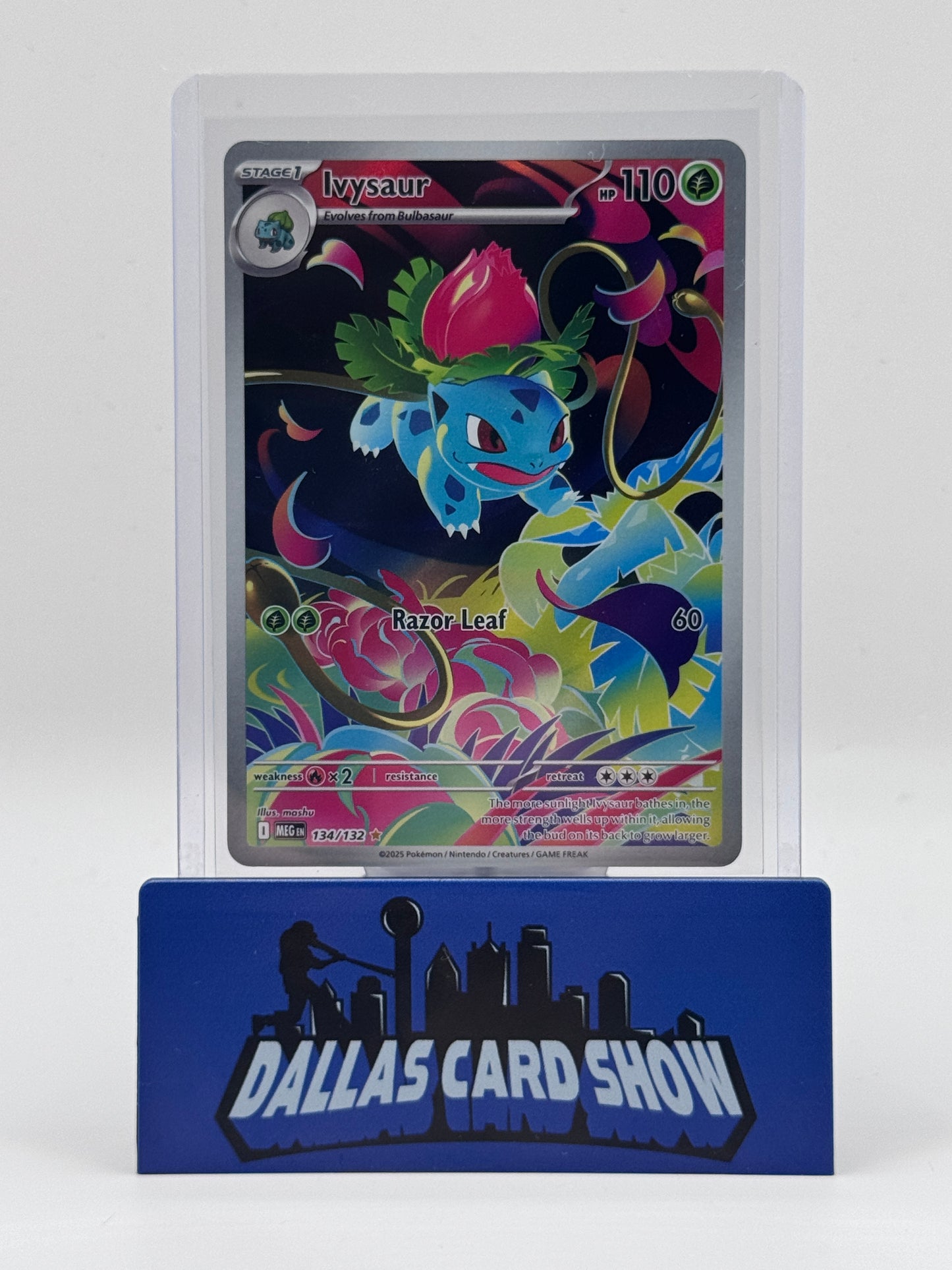 2025 Pokemon - Ivysaur (Illustration Rare) - 134/132 Mega Evolution NM