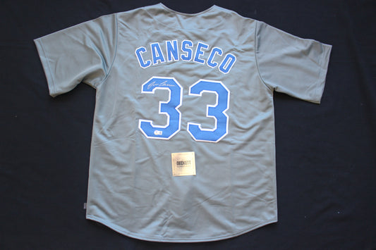 JOSE CANSECO RANGERS GRAY #33 no INSC