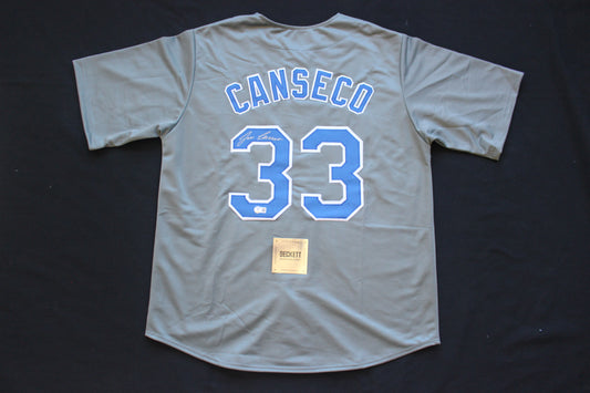 JOSE CANSECO RANGERS GRAY #33 no INSC