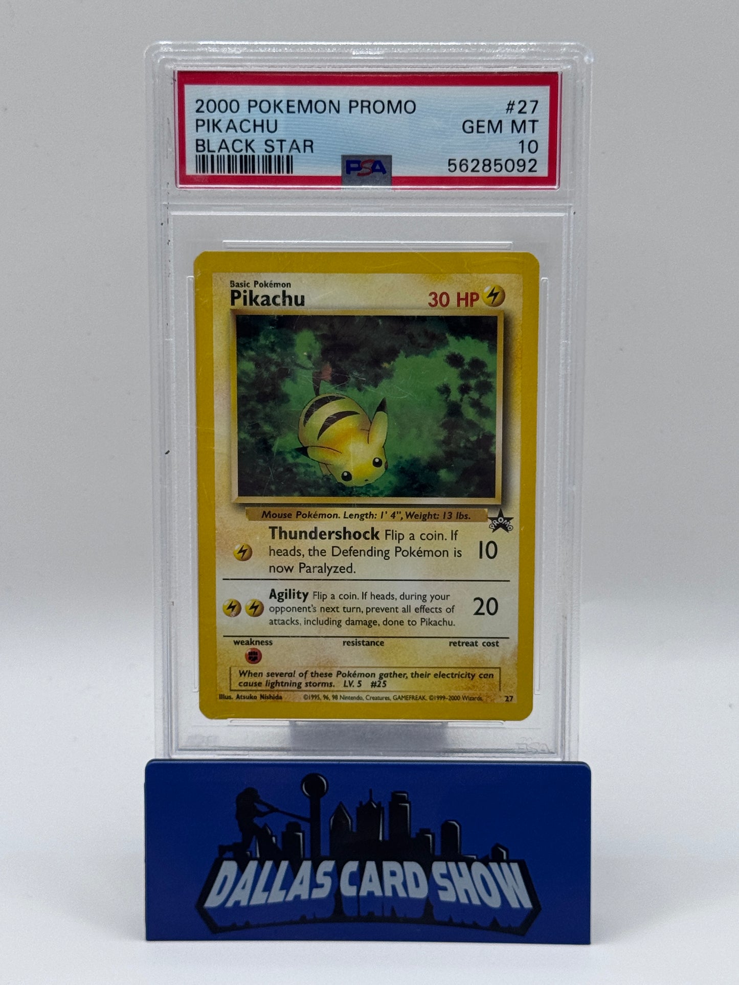 2000 Pokemon - Pikachu (Promo) - #27 Black Star Promo PSA 10