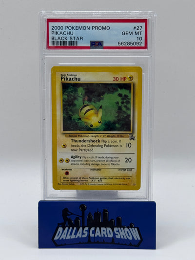 2000 Pokemon - Pikachu (Promo) - #27 Black Star Promo PSA 10