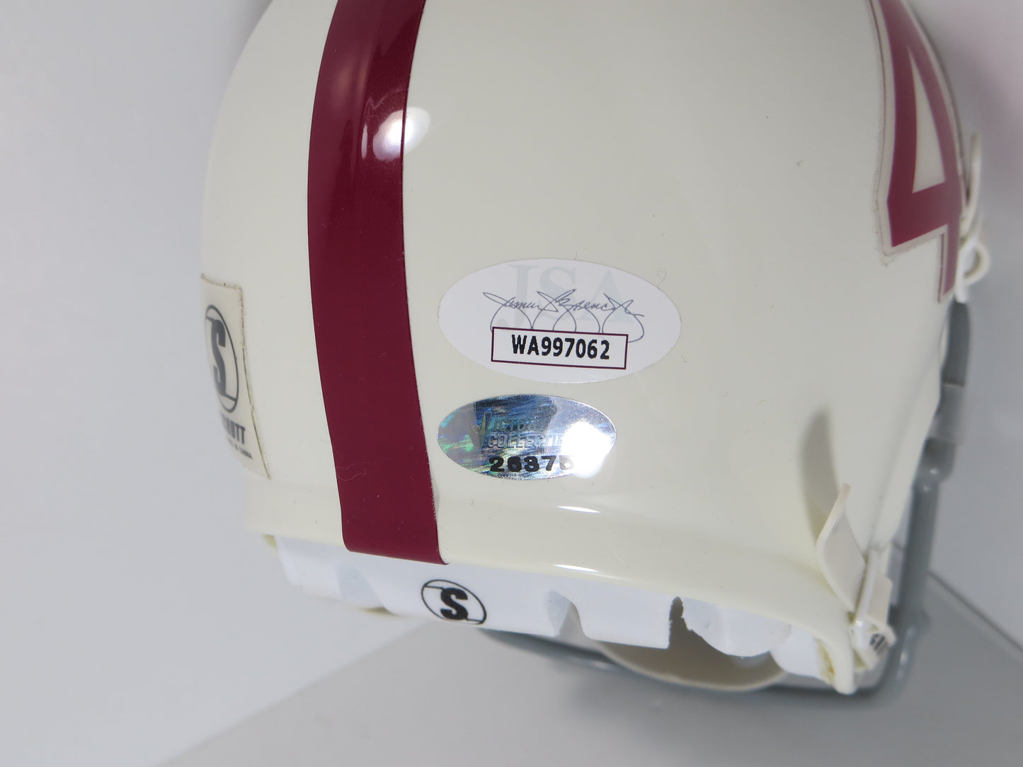 JOHN DAVID CROW & JOHNNY MANZIEL SIGNED Texas A&M Helmet w/Heisman JSA BAS