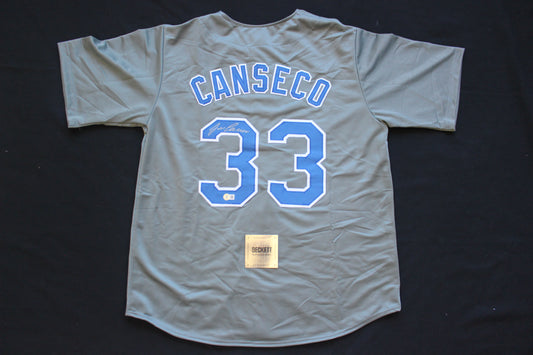 JOSE CANSECO RANGERS GRAY #33 no INSC