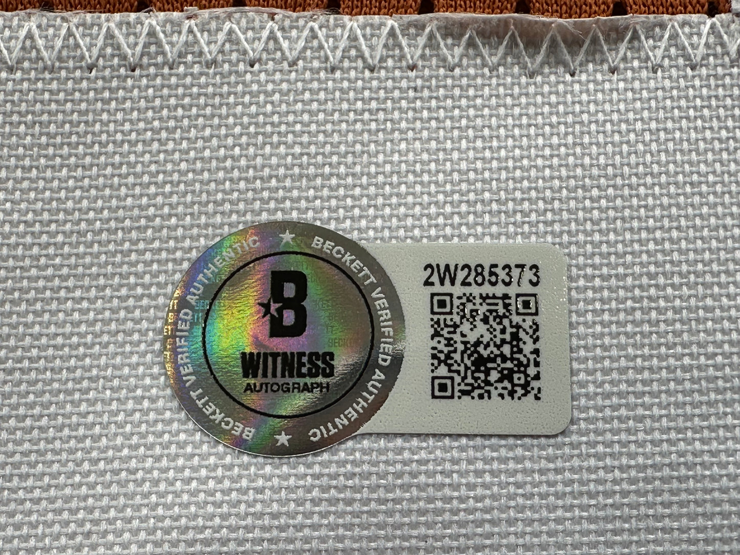 EARL CAMPBELL SIGNED ORANGE FOOTBALL JERSEY Texas Longhorns XL BAS COA