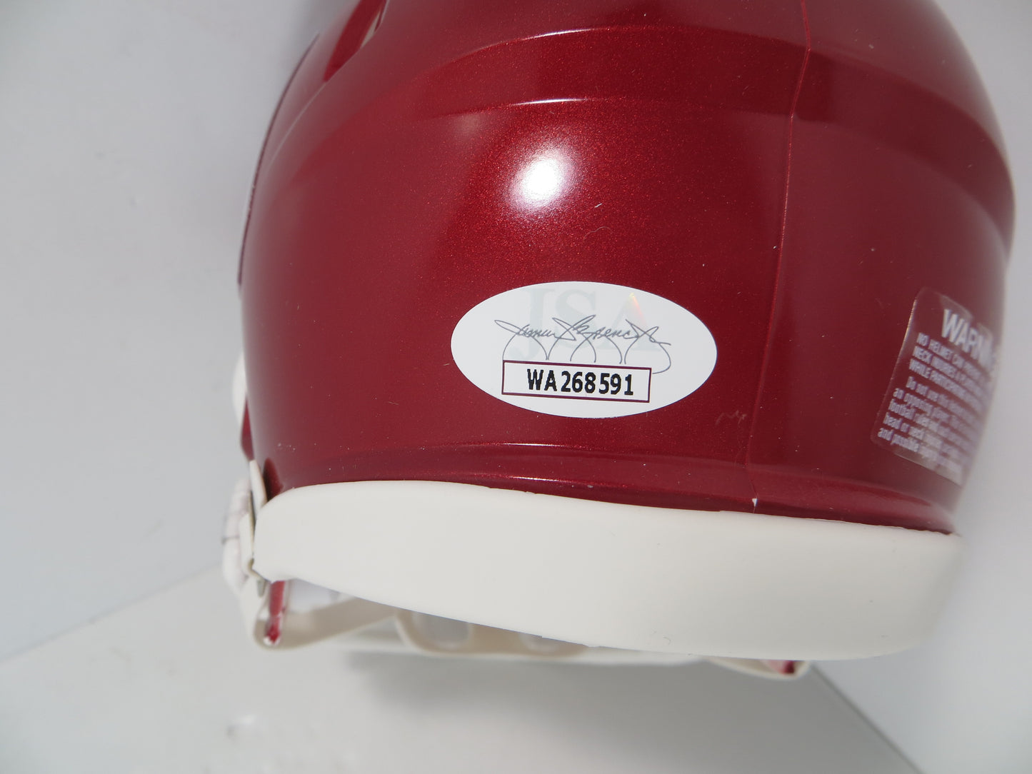 MARVIN MIMS OU OKLAHOMA SOONERS SIGNED Mini Helmet DENVER BRONCOS JSA