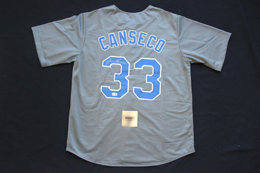 JOSE CANSECO RANGERS GRAY #33 no INSC