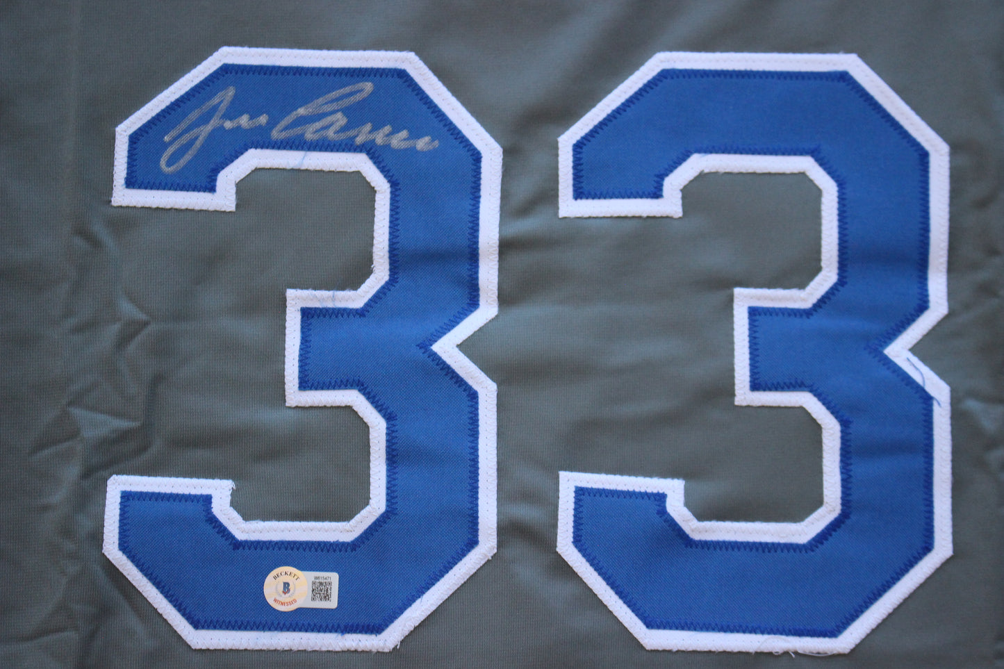 JOSE CANSECO RANGERS GRAY #33 no INSC