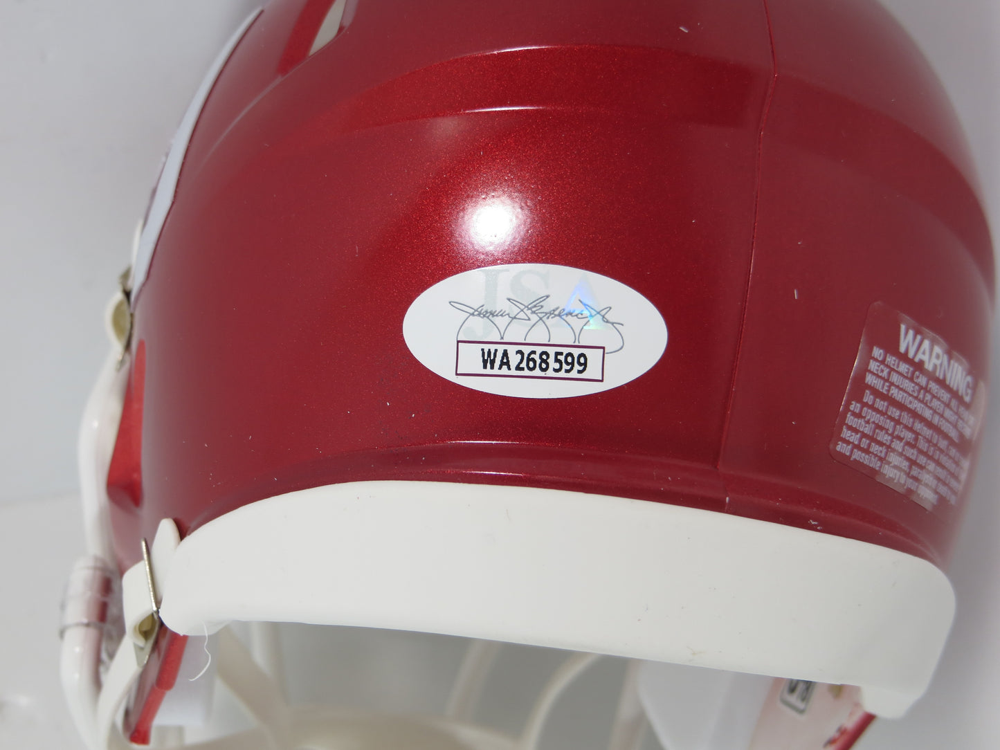 MARVIN MIMS OU OKLAHOMA SOONERS SIGNED Mini Helmet DENVER BRONCOS JSA