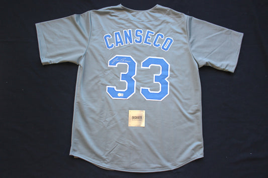 JOSE CANSECO RANGERS GRAY #33 no INSC