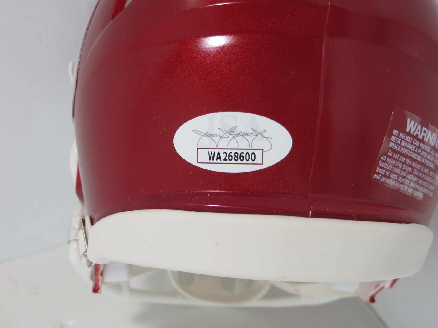 MARVIN MIMS OU OKLAHOMA SOONERS SIGNED Mini Helmet DENVER BRONCOS JSA