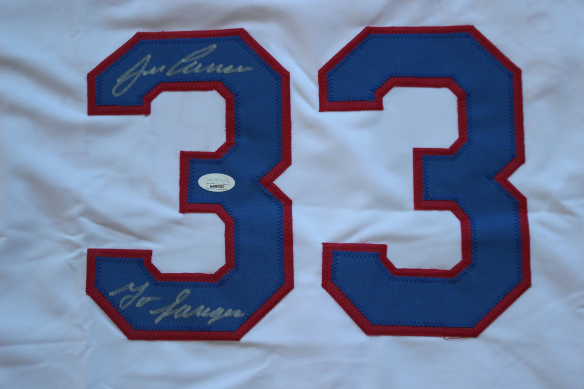 JOSE CANSECO Texas Rangers SIGNED HOME JERSEY Oakland A's JSA