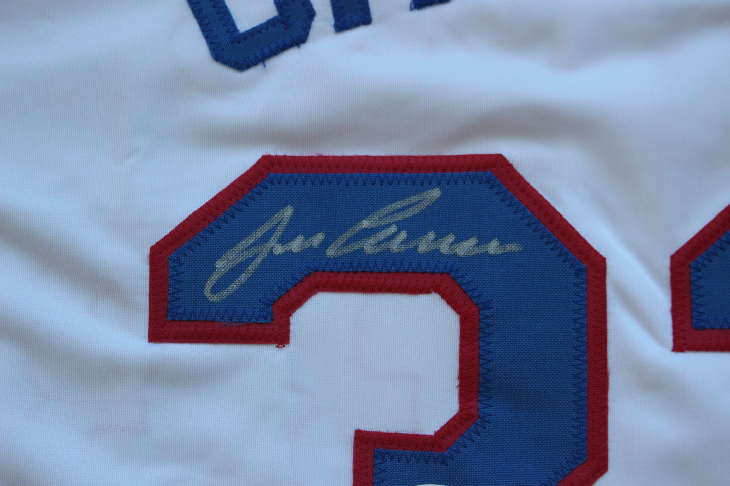 JOSE CANSECO Texas Rangers SIGNED HOME JERSEY Oakland A's JSA