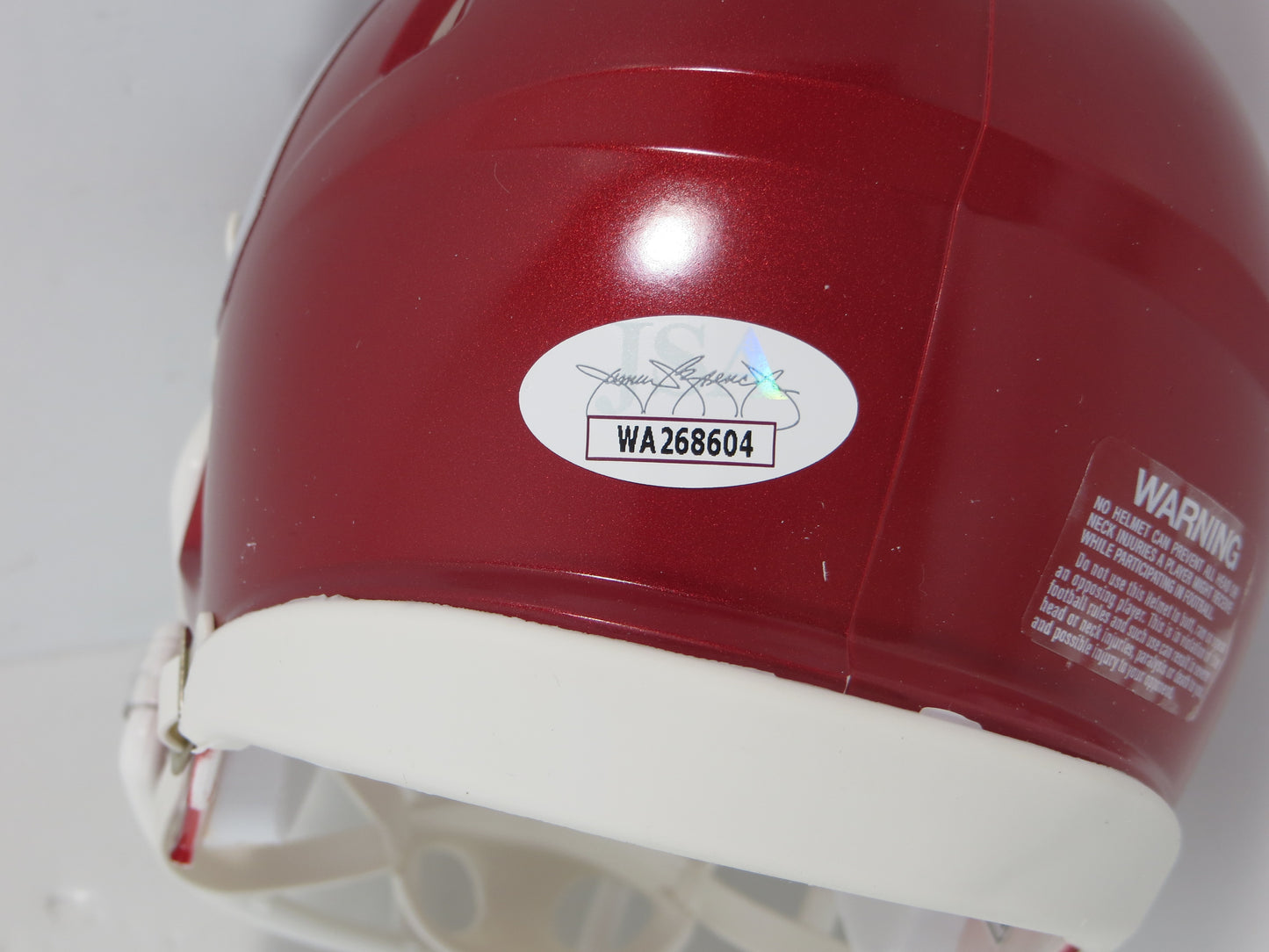 MARVIN MIMS OU OKLAHOMA SOONERS SIGNED Mini Helmet DENVER BRONCOS JSA