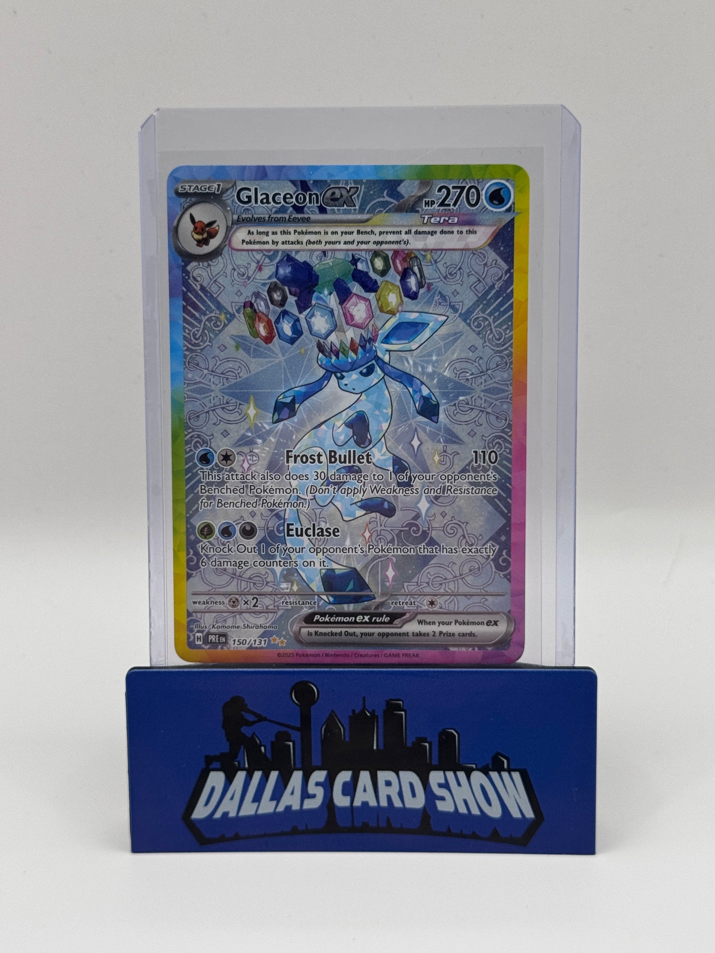 2025 Pokemon - Glaceon ex (SIR) - 150/131 Prismatic Evolutions NM