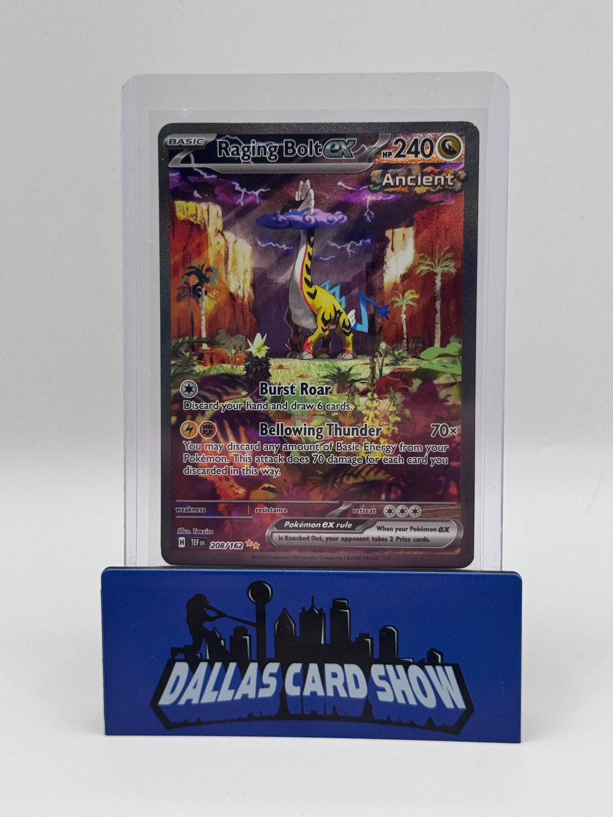 2024 Pokemon - Raging Bolt ex (SIR) - 208/162 Temporal Forces NM