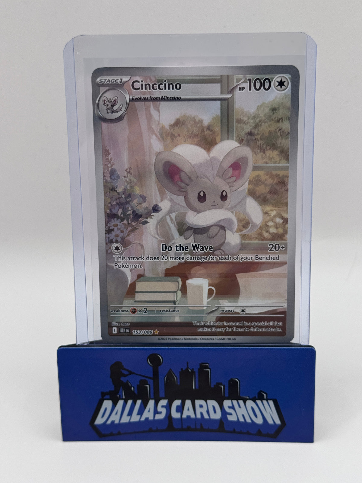 2025 Pokemon - Cinccino (Illustration Rare) - 153/086 Black Bolt NM
