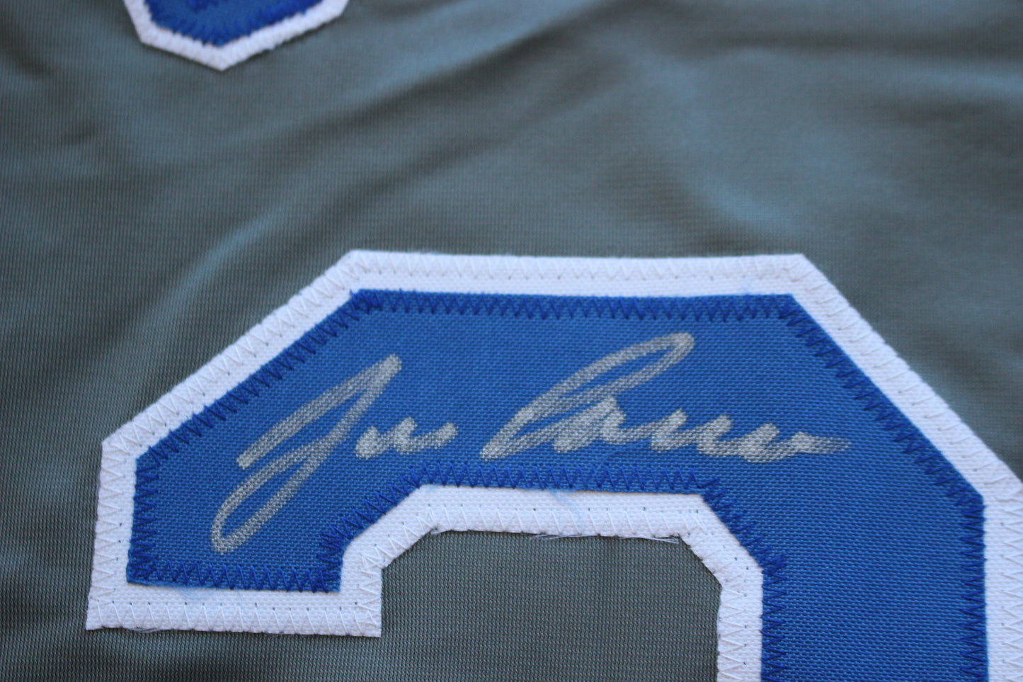 JOSE CANSECO RANGERS GRAY #33 no INSC JSA
