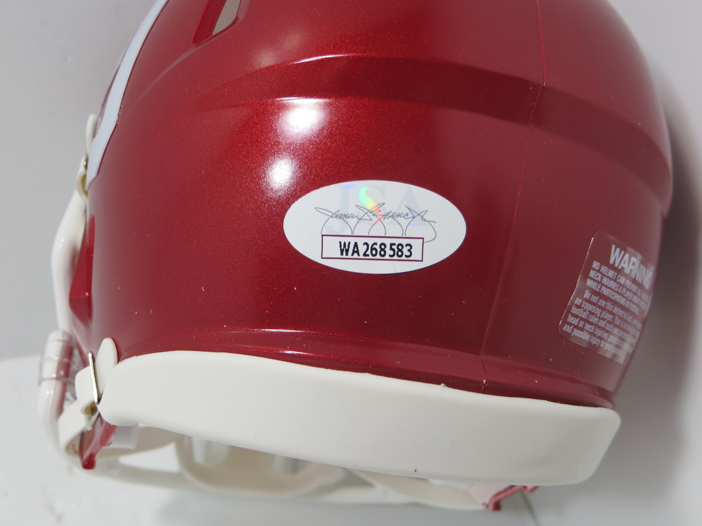 MARVIN MIMS OU OKLAHOMA SOONERS SIGNED Mini Helmet DENVER BRONCOS JSA