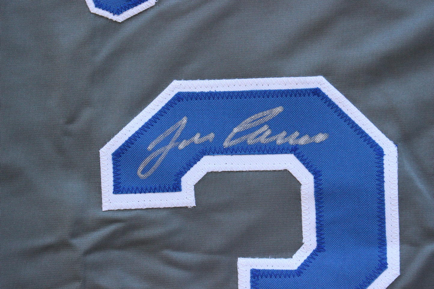 JOSE CANSECO RANGERS GRAY #33 no INSC JSA