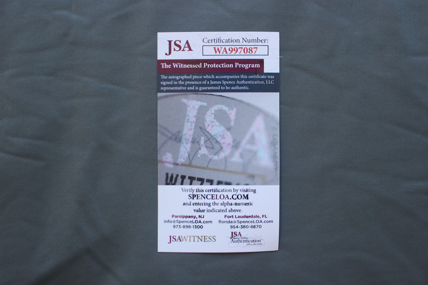 JOSE CANSECO RANGERS GRAY #33 no INSC JSA